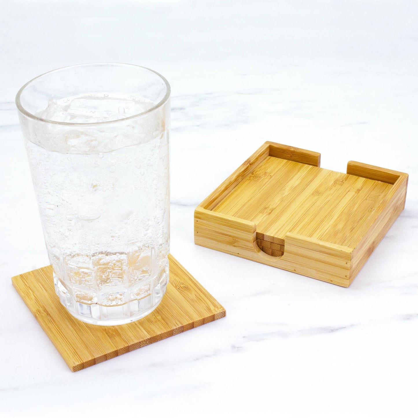 Totally Bamboo - 4-Pc. Bamboo Coaster Set with Case