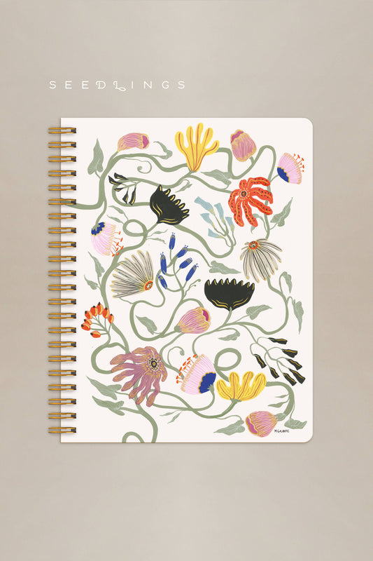 Francis Floral Seedlings Big Ass 8.5" x 11" Notebook