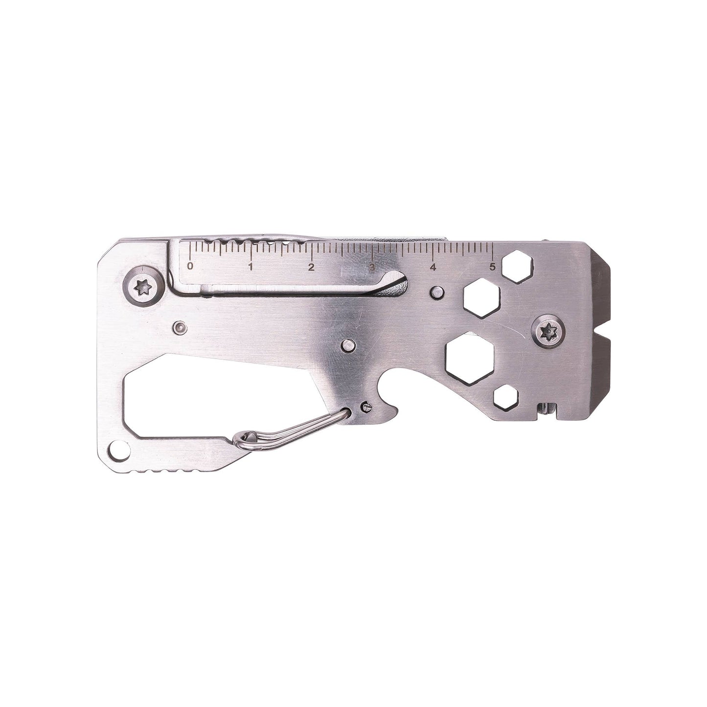 Stainless Multi-Tool Carabiner | Clip-On EDC Gear Tool