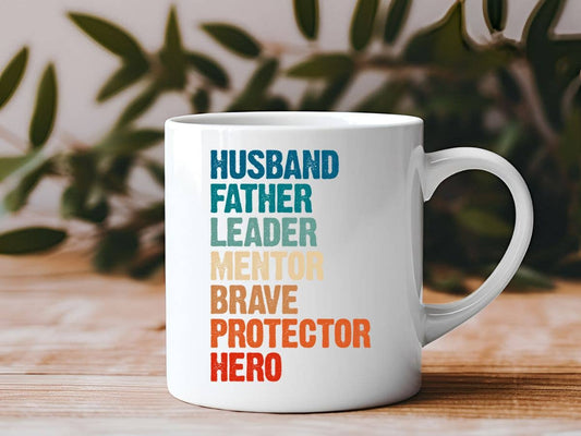 Husband Hero Father's Day 11 oz Coffee Mug