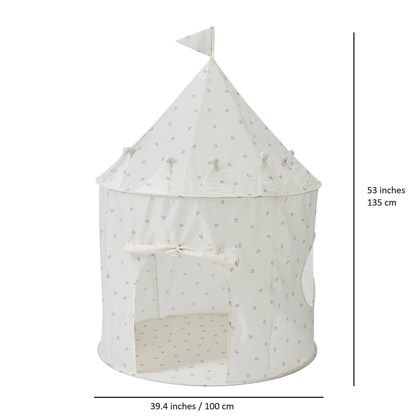 Kids Play Tent Castle with Recycled Fabric - Prints