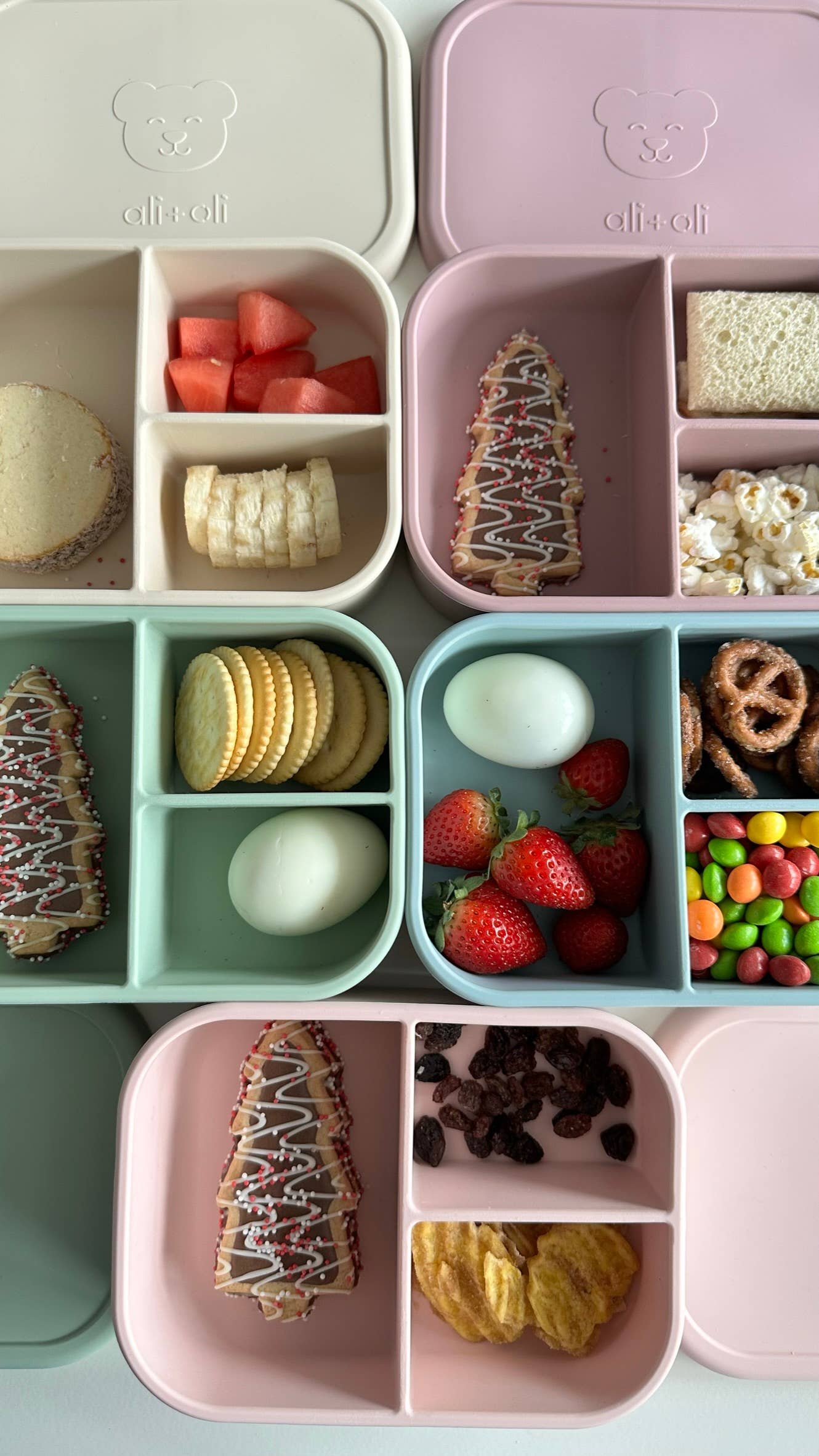 Ali+Oli - Ali+Oli Leakproof Silicone Bento Box (Pine) Back to School