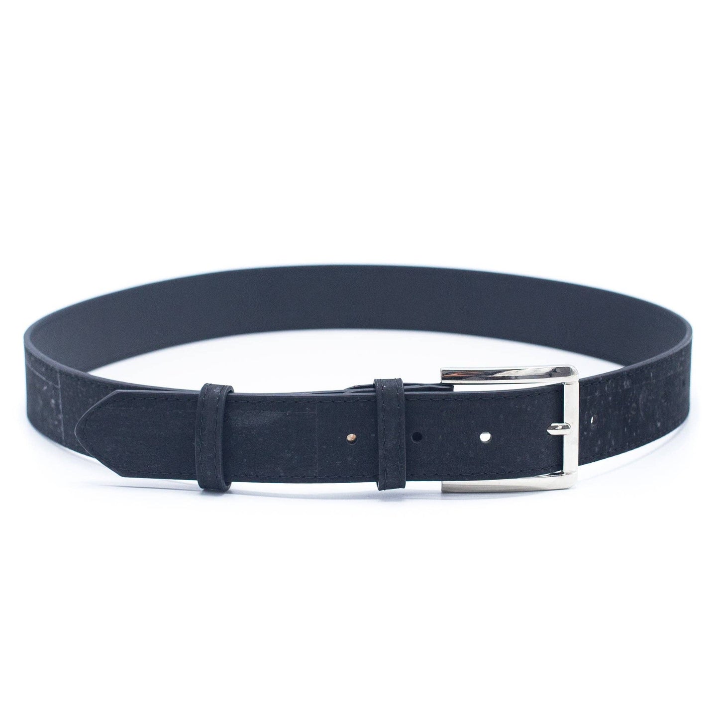 Black Cork men belt vegan belt natural leather belt L-853-A