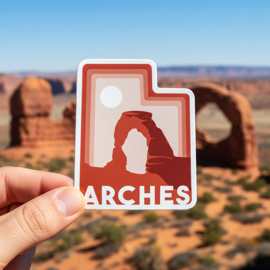Arches National Park Sticker, Utah Souvenir + Gift