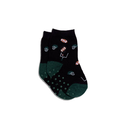 Conscious Step - Kids Socks that Support Youth Sports | Black Football