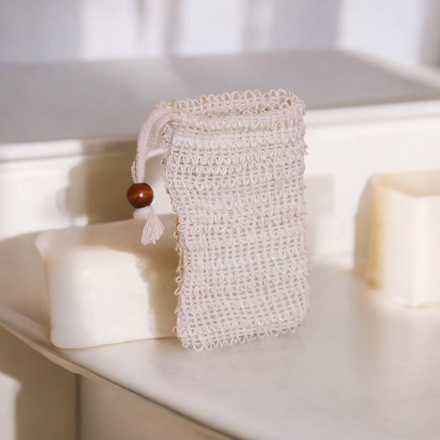 Compostable Sisal Soap Saver Bag | Earth Day Bestseller