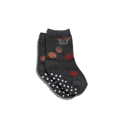 Conscious Step - Kids Socks that Support Youth Sports | Gray Basketballs