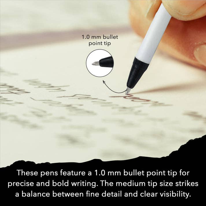 Black Ink Stick Ball Point Pen