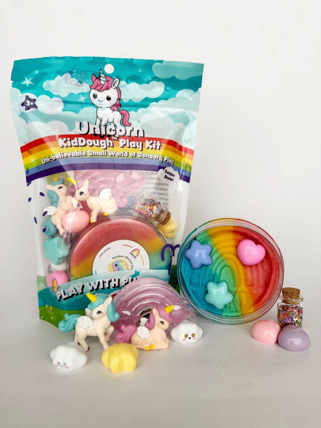 Earth Grown KidDoughs (KidDoughs by EGKD) - Unicorn KidDough Play Kit