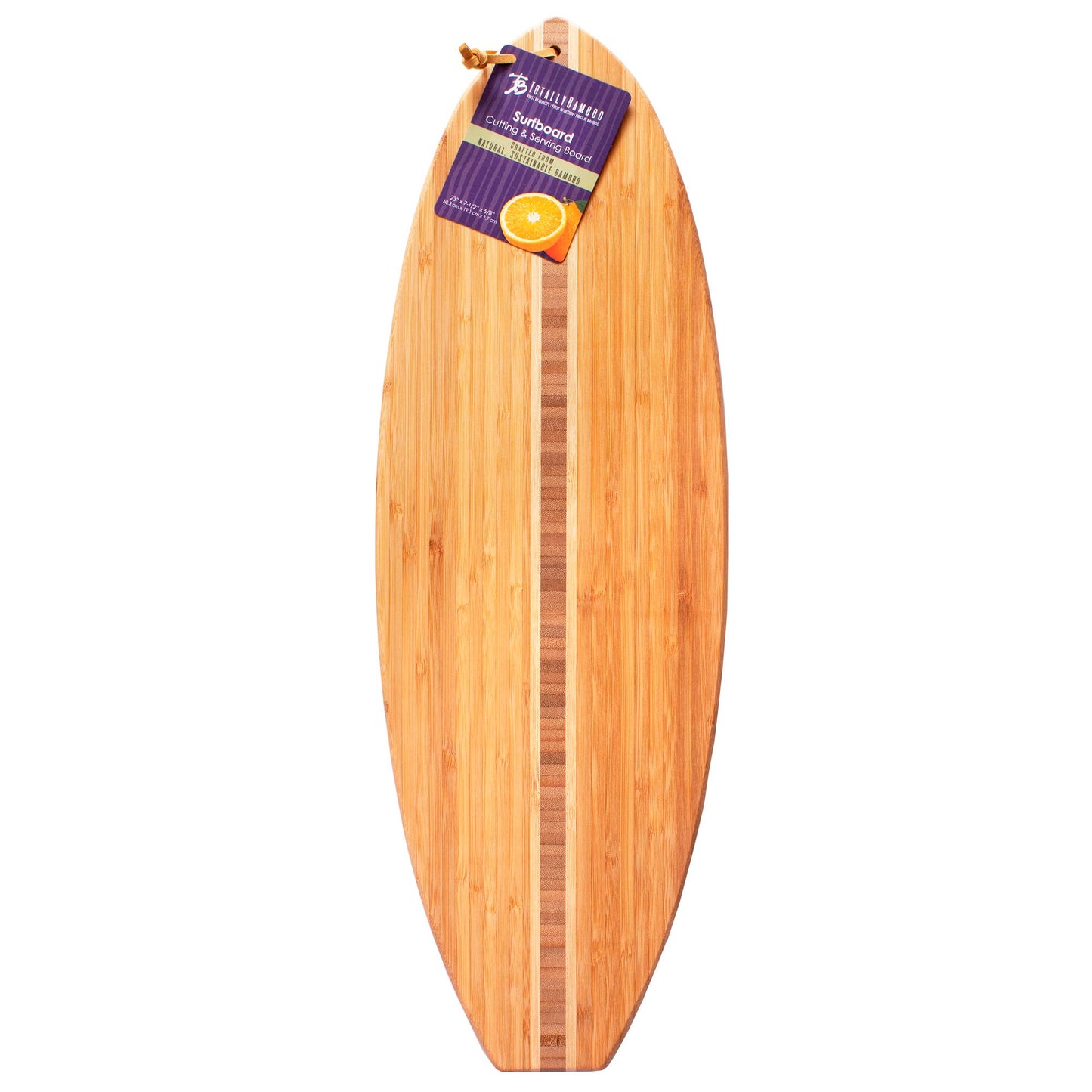 Totally Bamboo - Surfboard Shaped Cutting Board & Charcuterie Serving Board