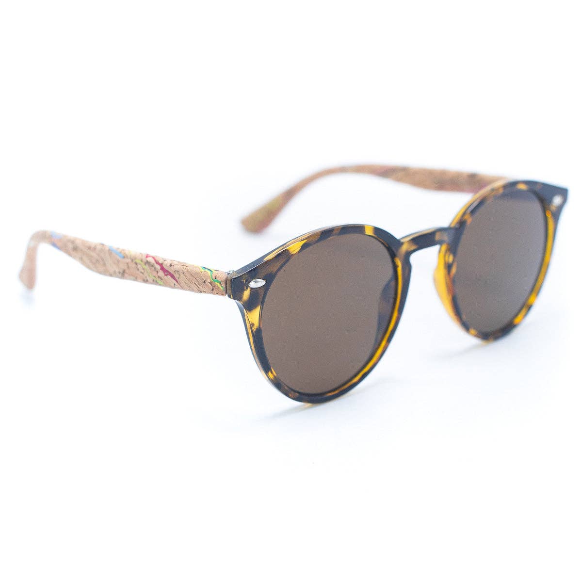 Women's Cork Sunglasses with UV Protection Lenses(Including