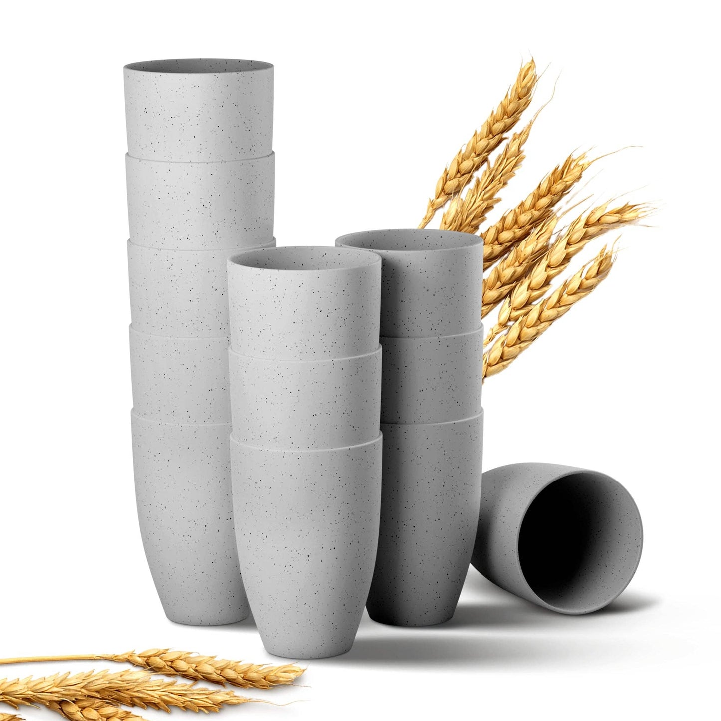 Greendish - Eco-Friendly Wheat Straw Drinking Cups Sets Lightweight