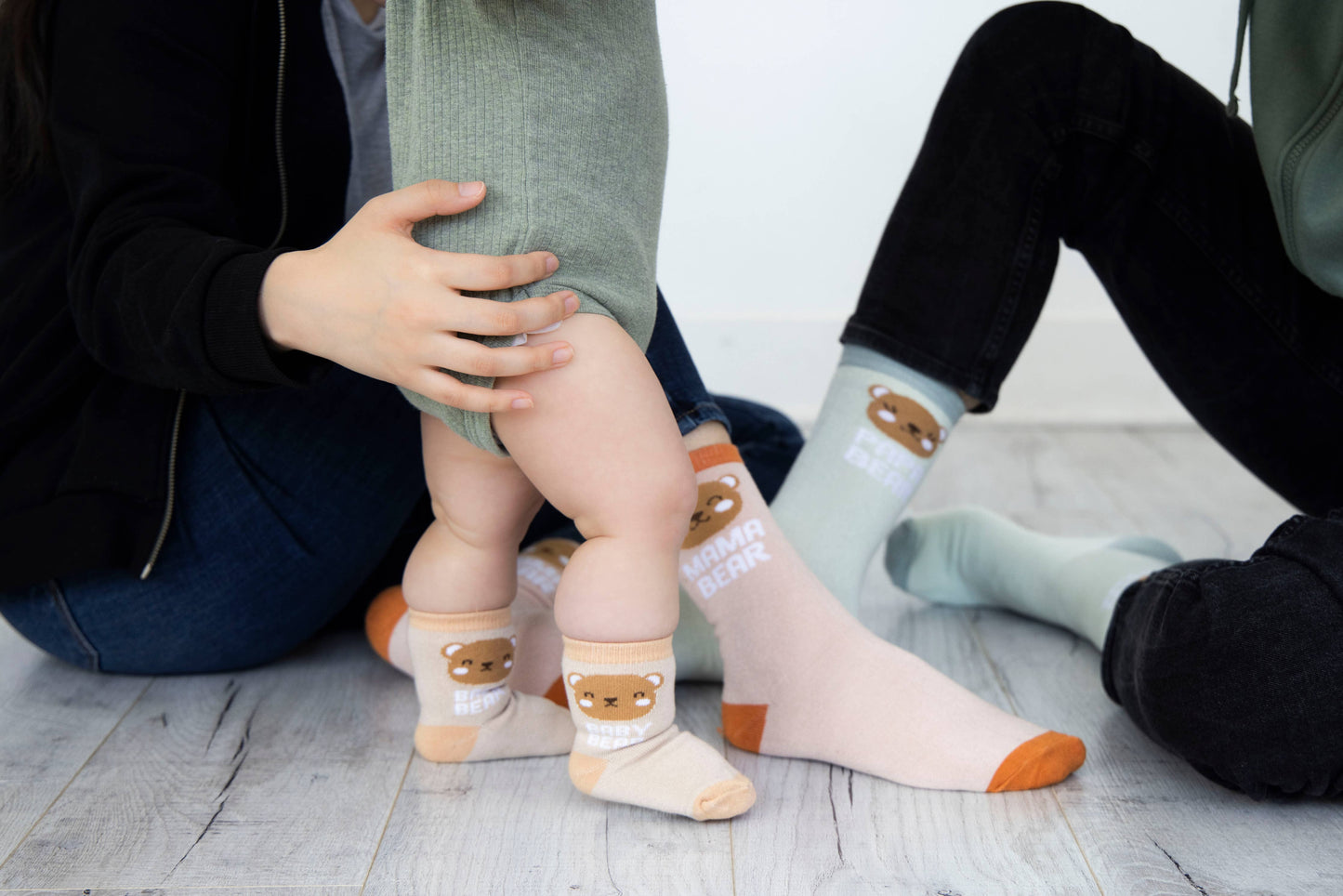 Pearhead - Woodland Family Sock Set, Family Gift Set, Set Of 3