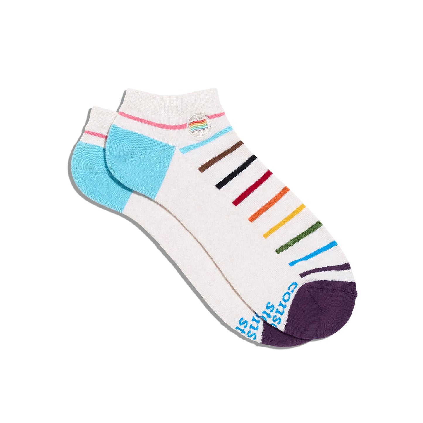 Conscious Step - Ankle Socks that Save LGBTQ Lives | Pride Flag - Pride Gifts