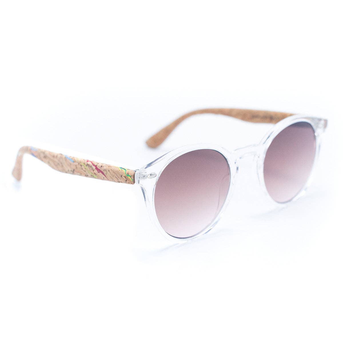 Women's Cork Sunglasses with UV Protection Lenses(Including