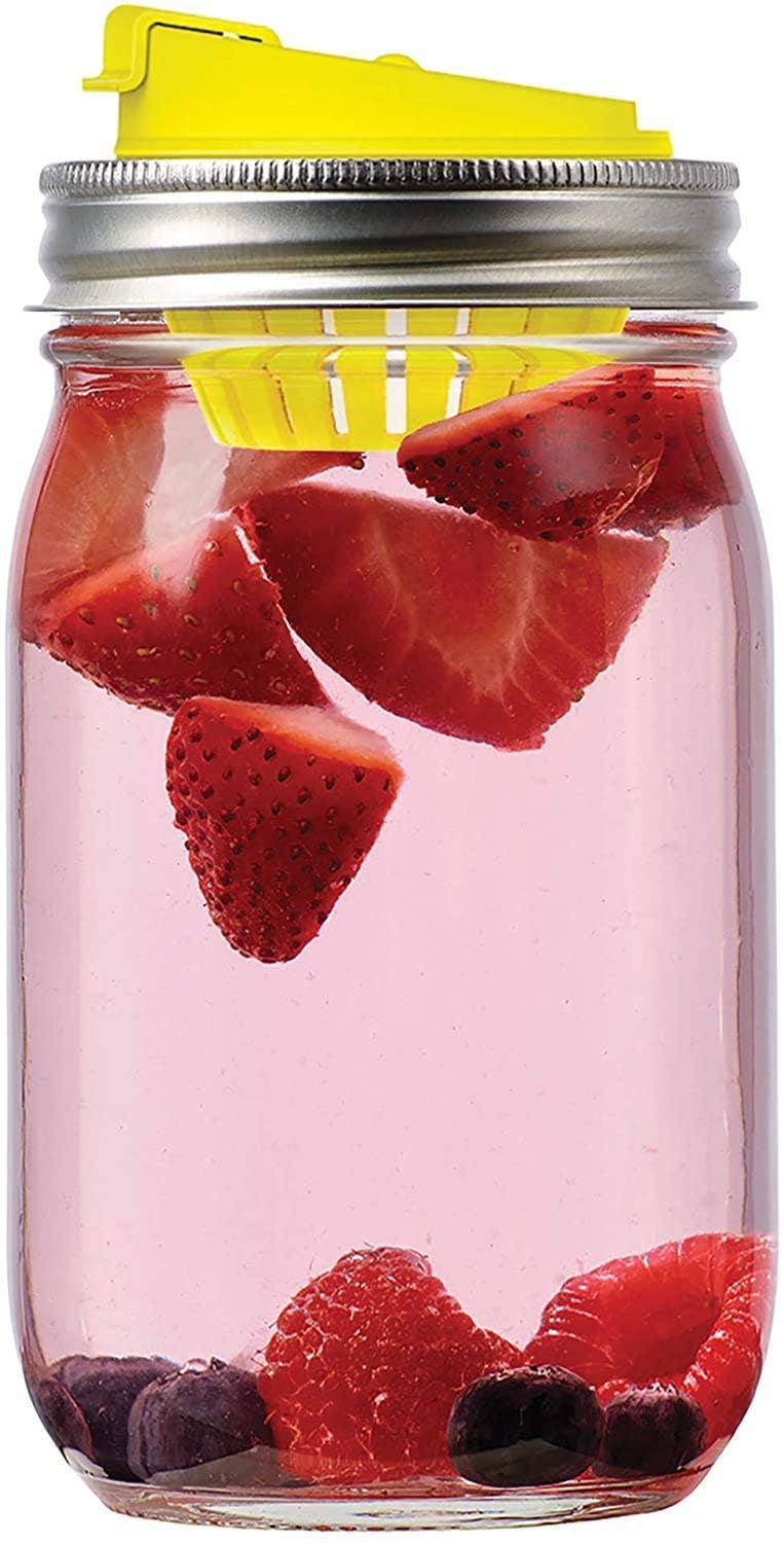 Fox Run Brands - Jarware Fruit Infusion Drink Lid for Regular Mouth Mason Jar