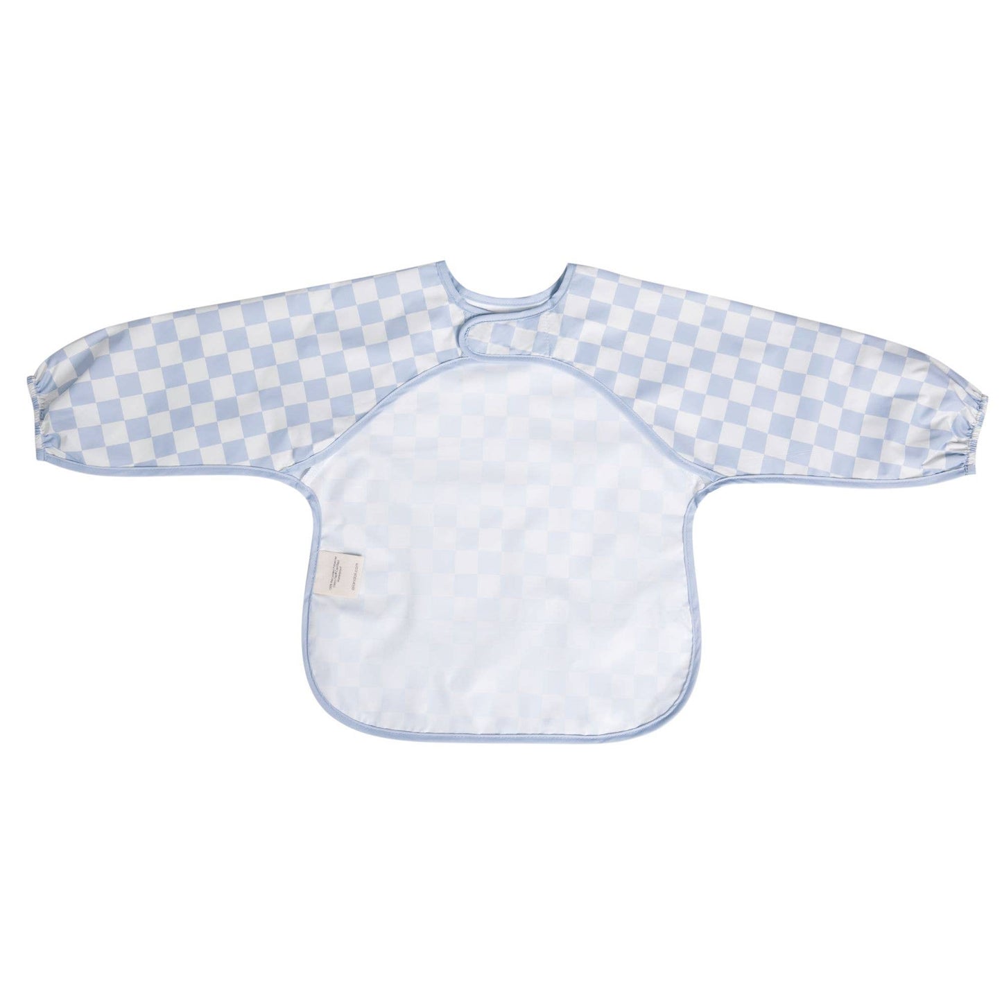 Ali+Oli - Smock Bib for Baby & Toddler Long Sleeve (Blue Checkers)