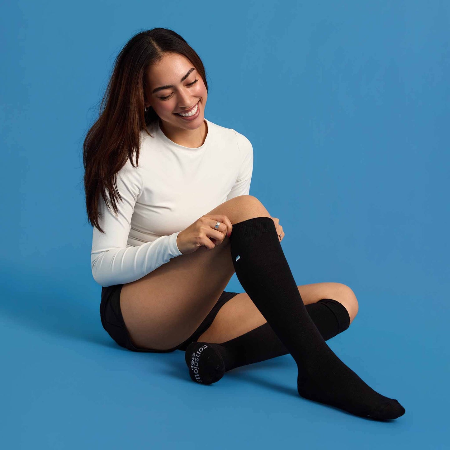 Conscious Step - Compression Socks that Protect Oceans | Black