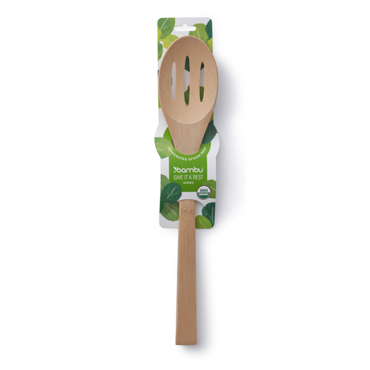 bambu® - 'Give It a Rest' Bamboo Slotted Spoon