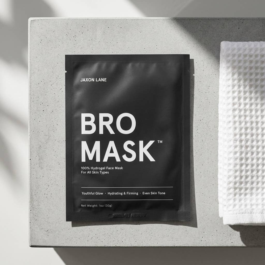 BRO MASK Hydrogel Face Mask Sheet Mask for Men (Single)