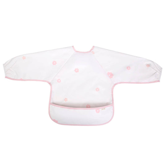 Ali+Oli - Smock Bib for Baby & Toddler Long Sleeve (Pink Flowers)