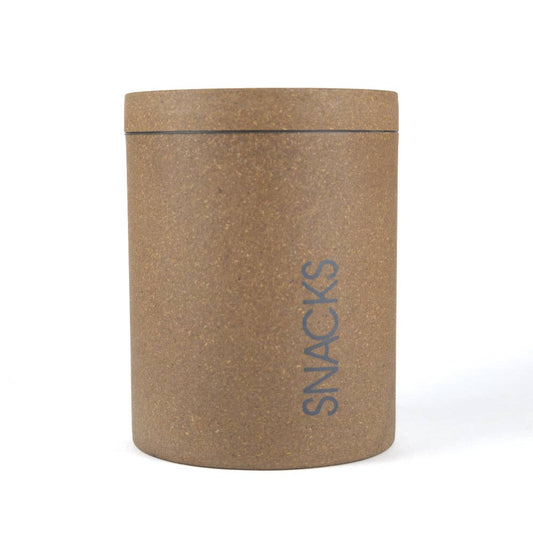 Loopy Products - Sustainable Bamboo Large Snack Canister Sand Color 77 Ounces