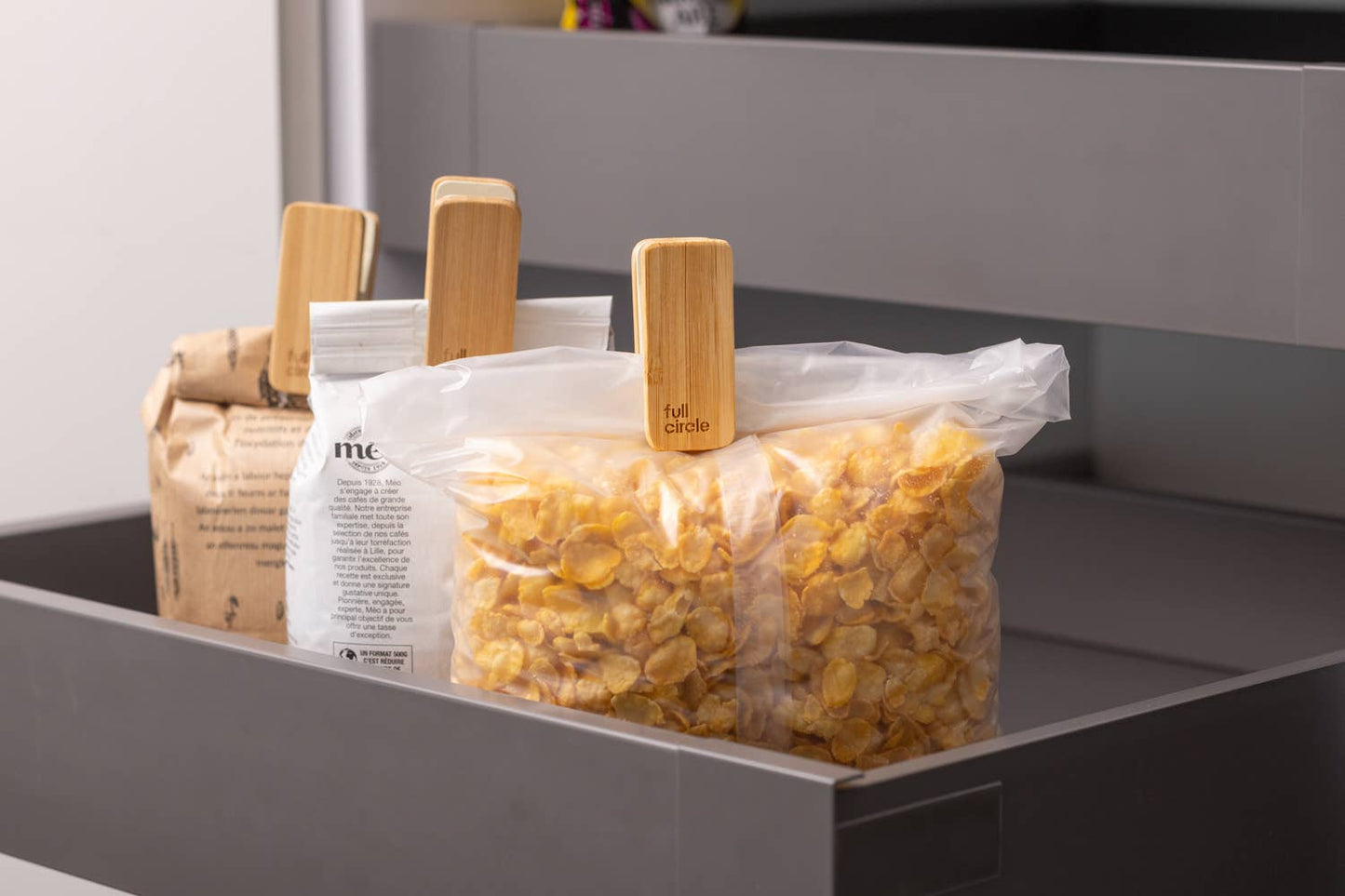 Full Circle Home - Bamboo Bag Clips (3-Pack)
