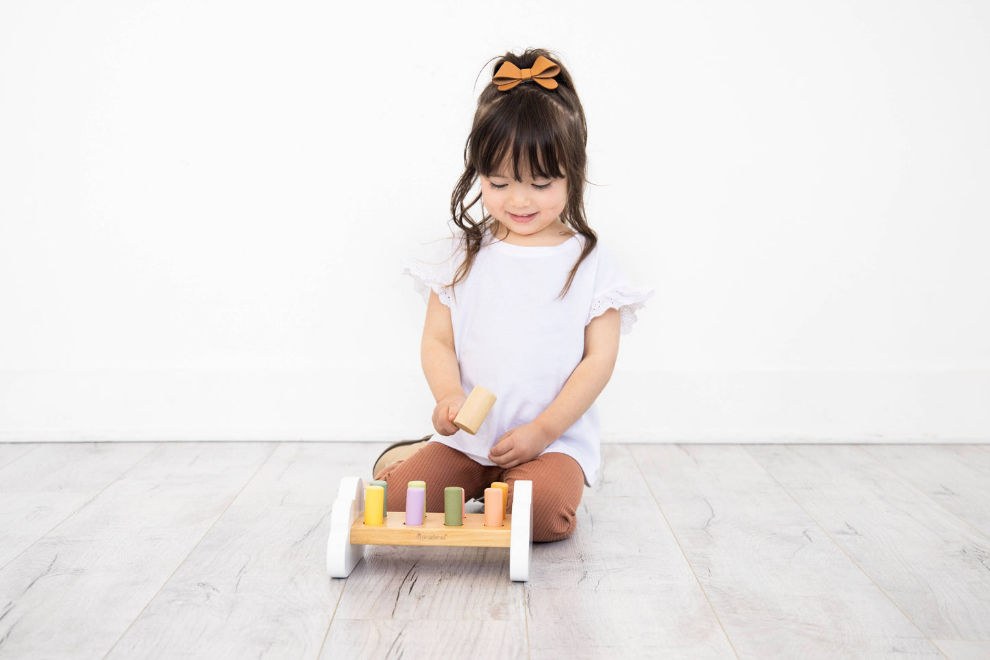 Pearhead - Wooden Hammer Bench Toy, Learning Toy