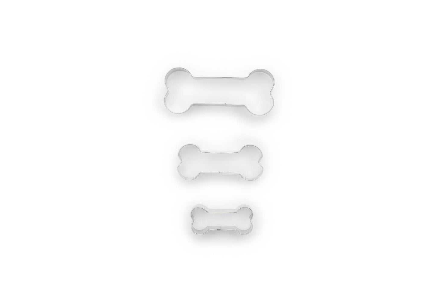 Fox Run Brands - Fox Run Dog Bone Cookie Cutter Set, 3-Piece, 2” to 3.5”