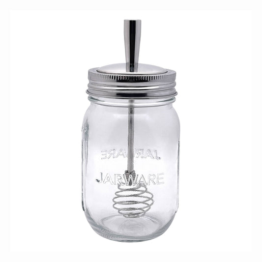 Fox Run Brands - Jarware Mason Jar and Honey Dipper Lid