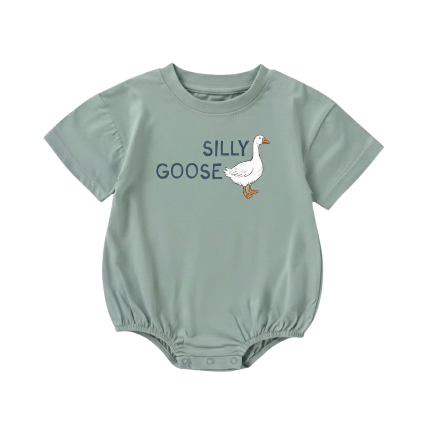 Organic Cotton Bubble Romper - Silly Goose