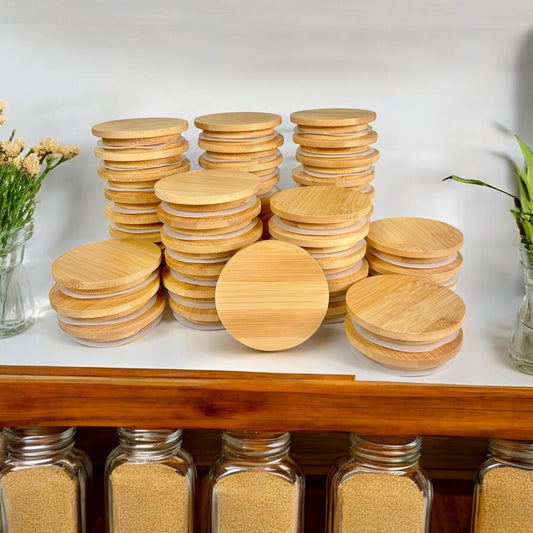 Bamboo Mason Jar Lid | Standard Mouth | Earth Day Bestseller