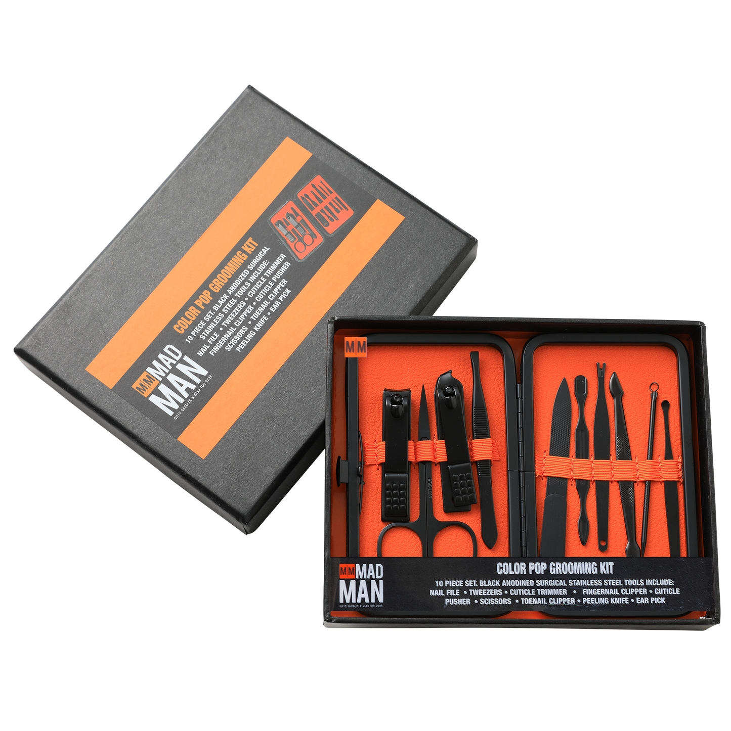 Color Pop | 10-Piece Men's Grooming Kit