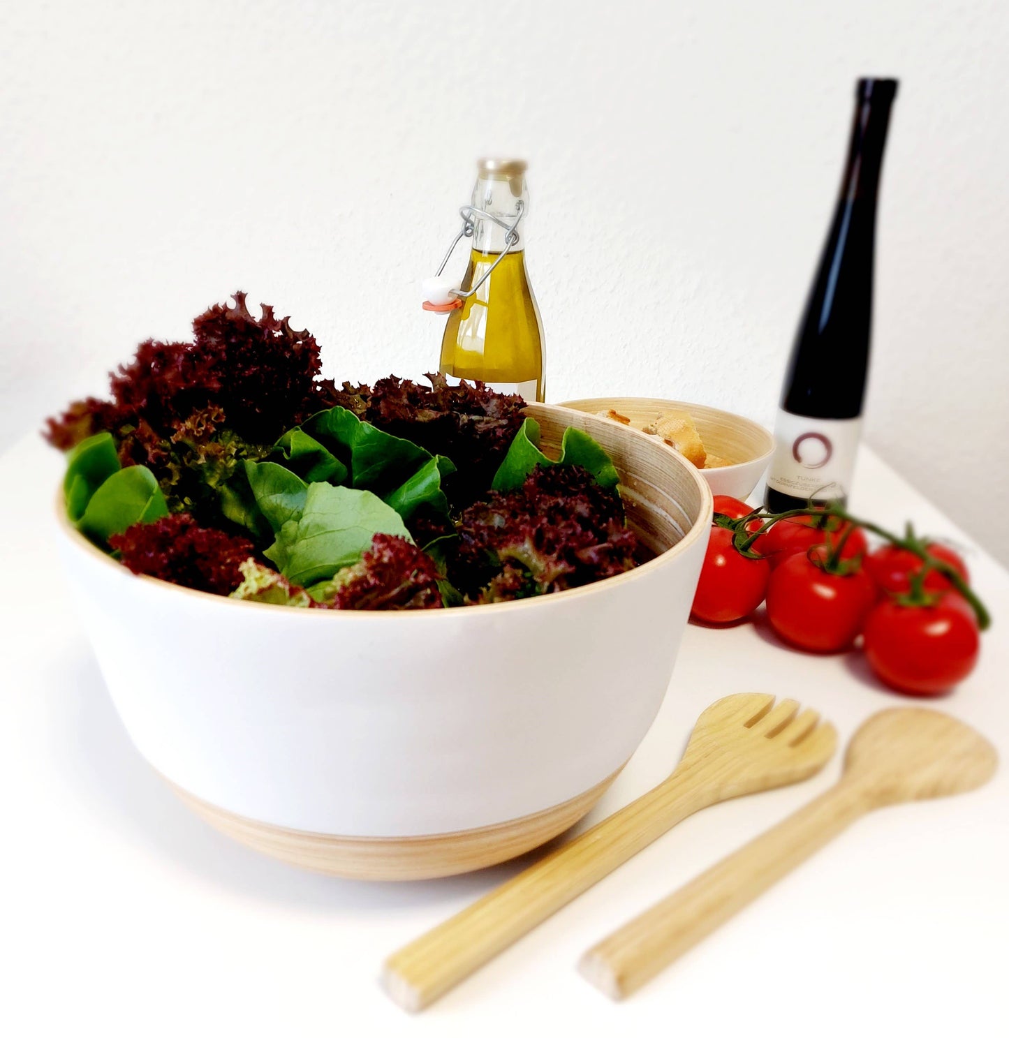 Matte Bamboo Serving Bowl