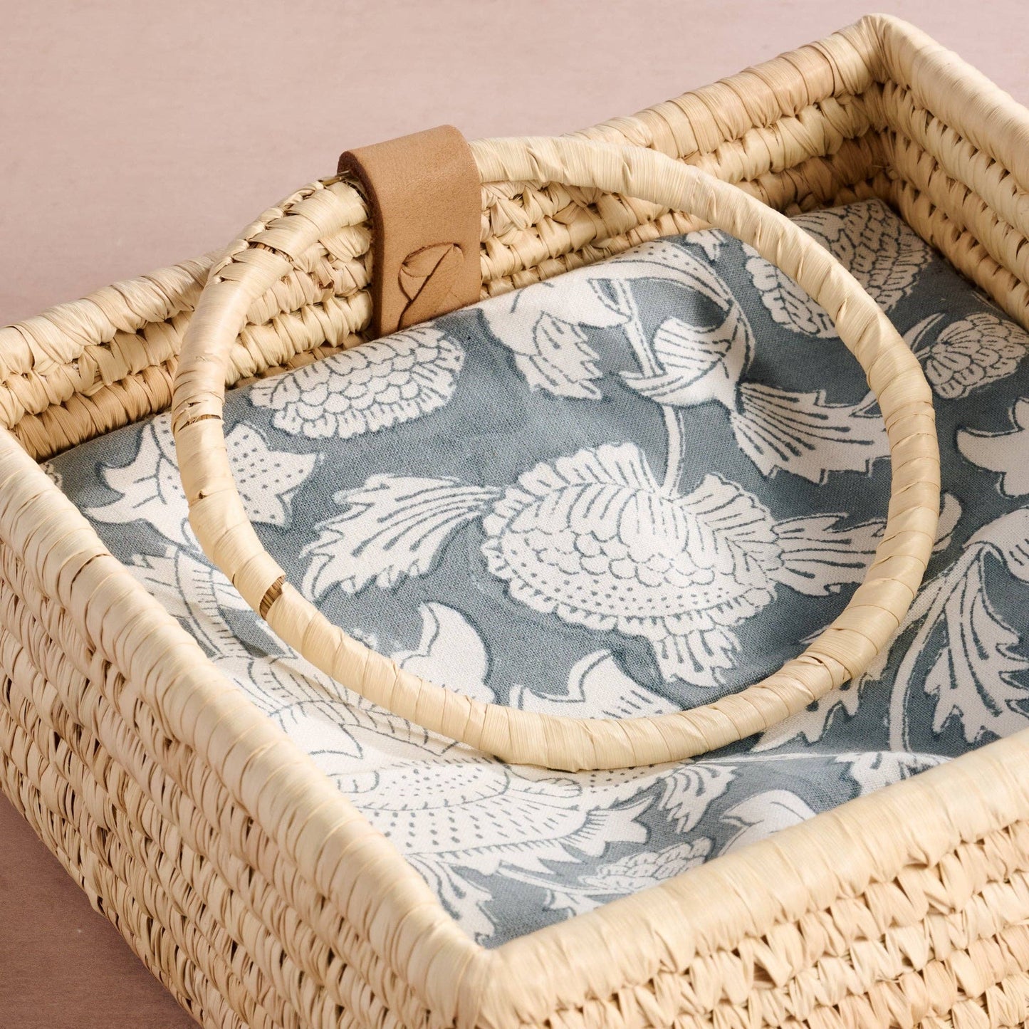 Ten Thousand Villages - Khejur Woven Palm Leaf Napkin Basket