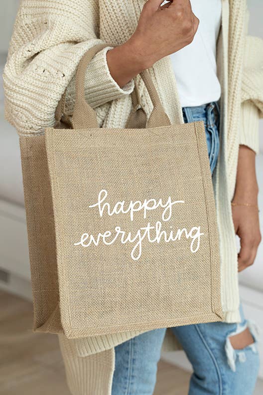 Reusable Gift Tote - Happy Everything - Large