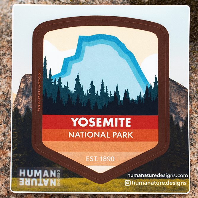 Yosemite National Park Sticker  National Park Souvenir