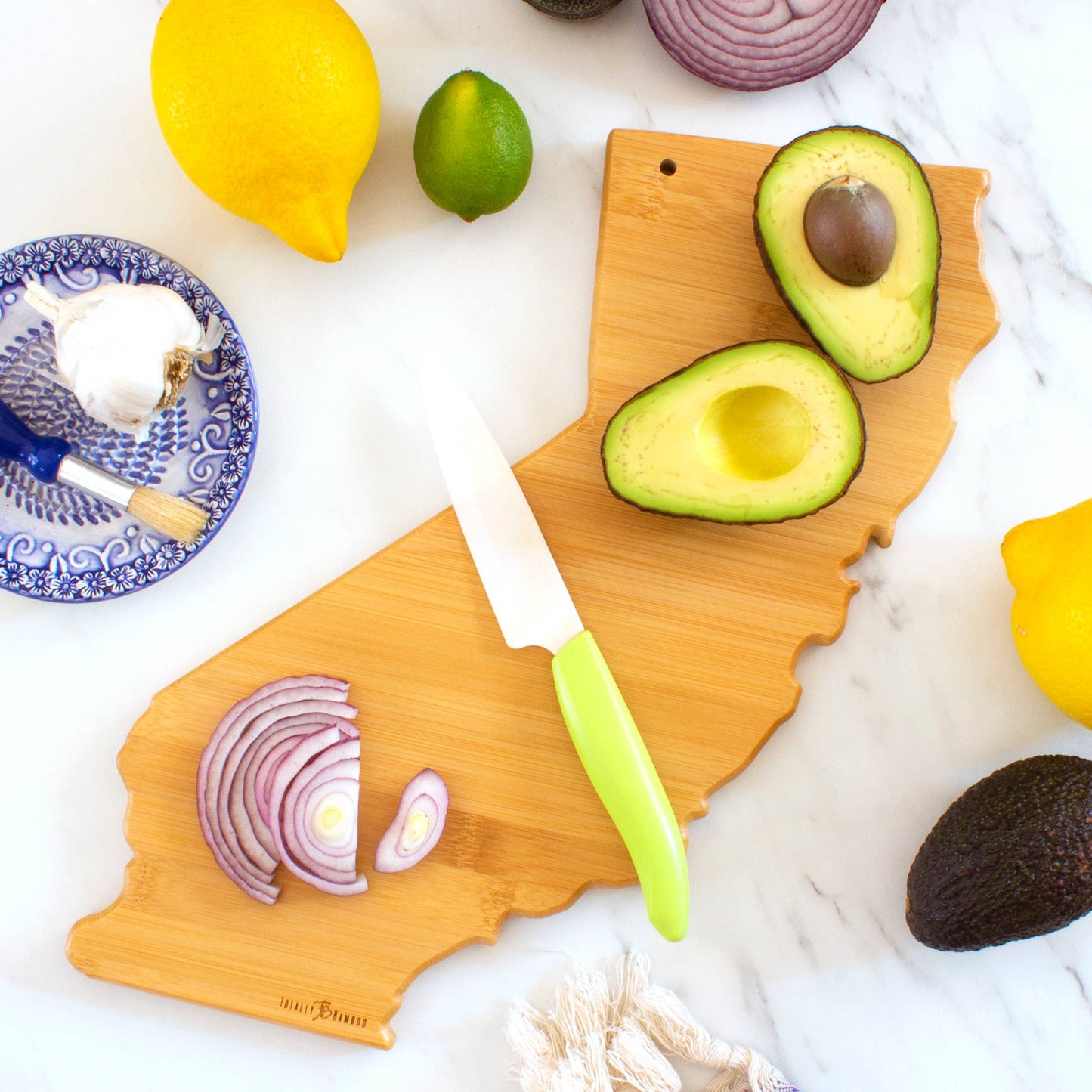 Totally Bamboo - Destination California Cutting Board with Engraved Artwork