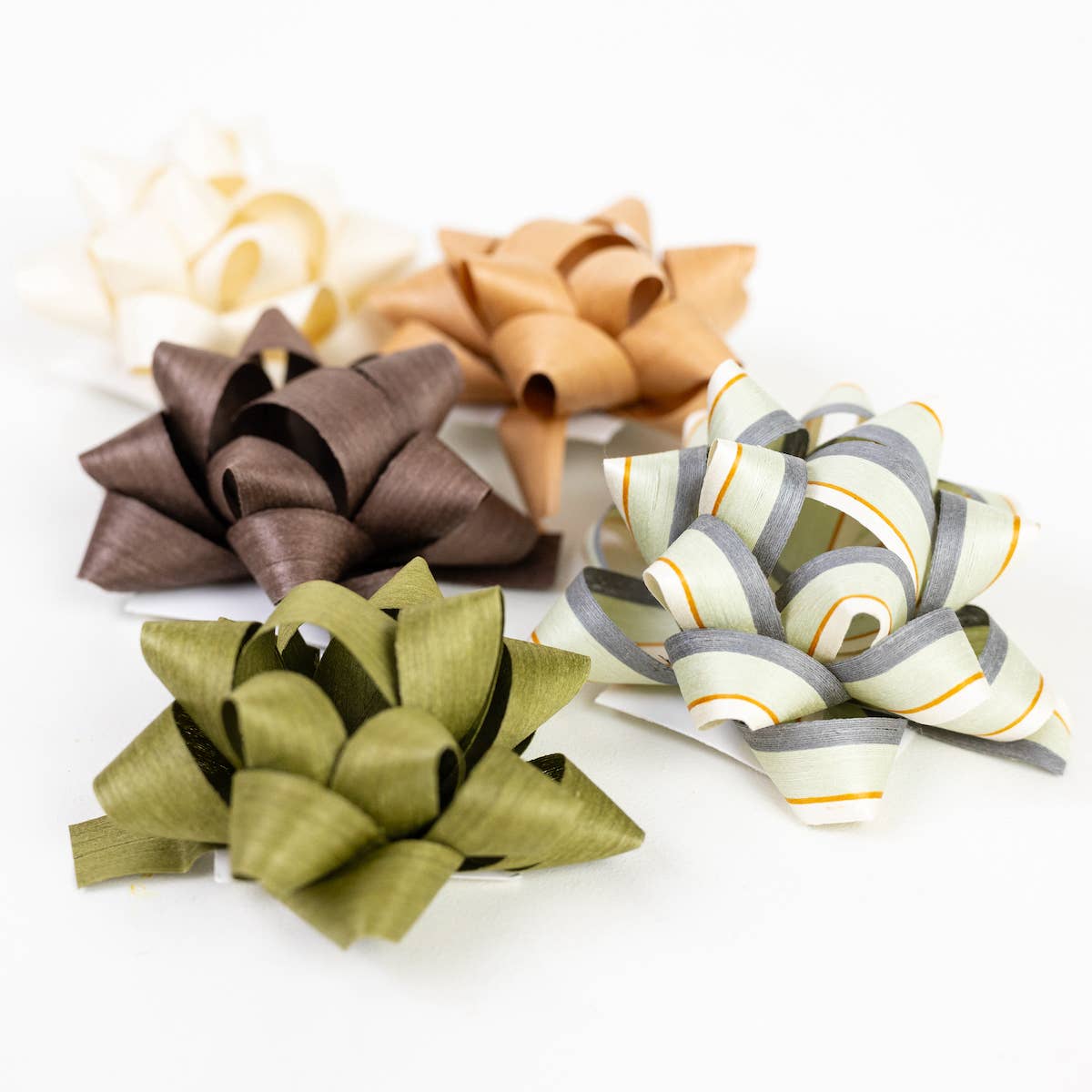 Wrappily Eco Gift Wrap Co. - Eco Gift Bows • Artisanal Natural Cotton • Neutral Tones