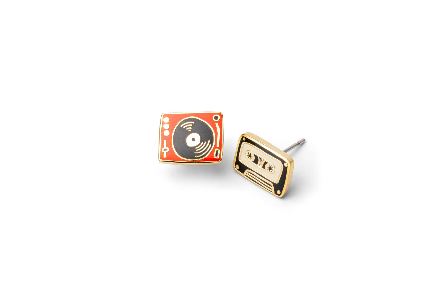 Record Player & Tape Earrings