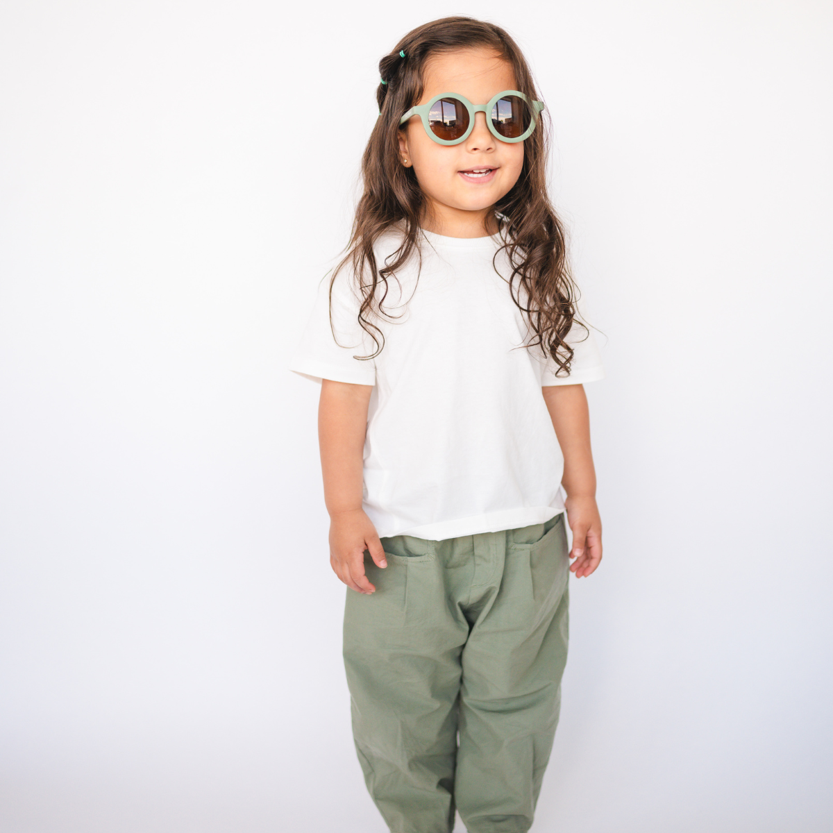 Kids Recycled Plastic Sunglasses, Thyme