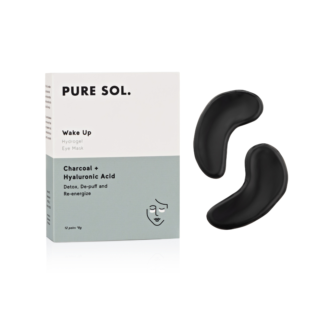 Wake Up Hydrogel Eye Mask Charcoal + Hyaluronic Acid