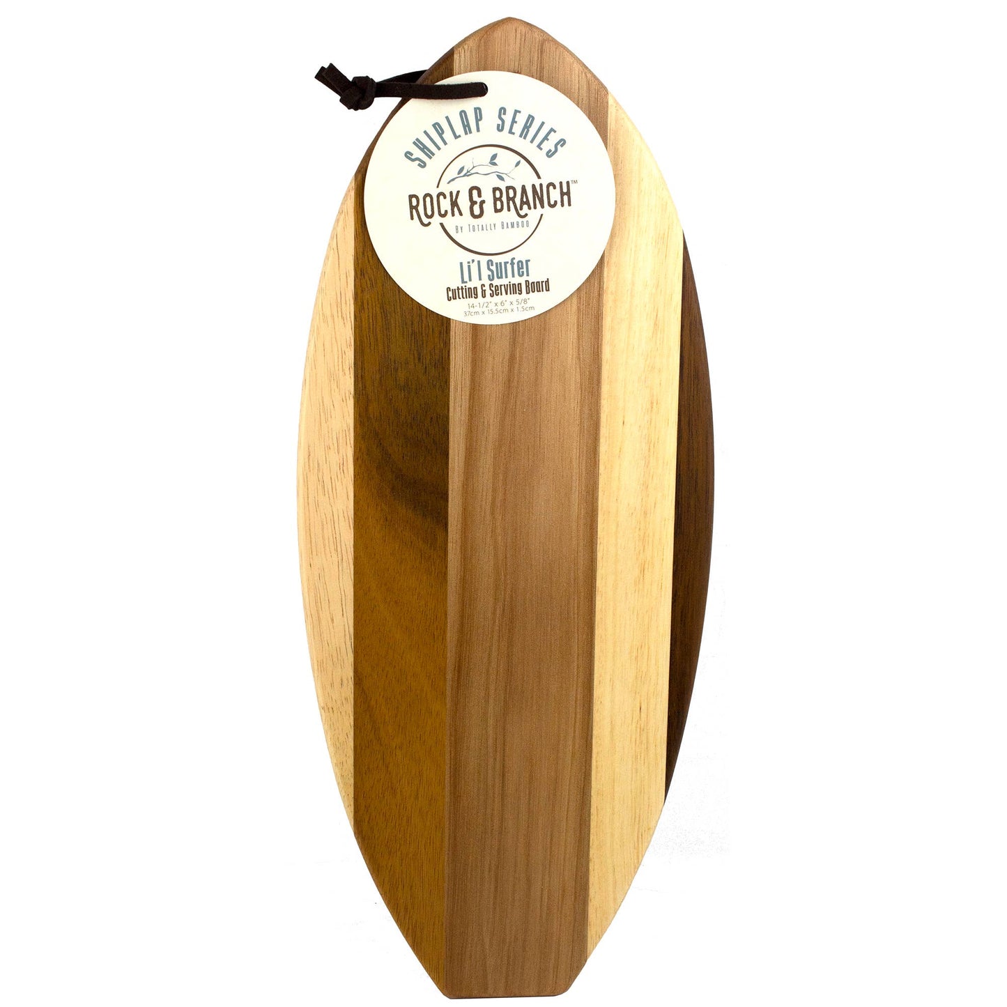 Totally Bamboo - Rock & Branch® Shiplap Li'l Surfer Surfboard Shaped Serving