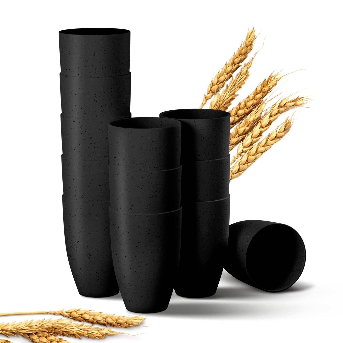 Greendish - Eco-Friendly Wheat Straw Drinking Cups Sets Lightweight