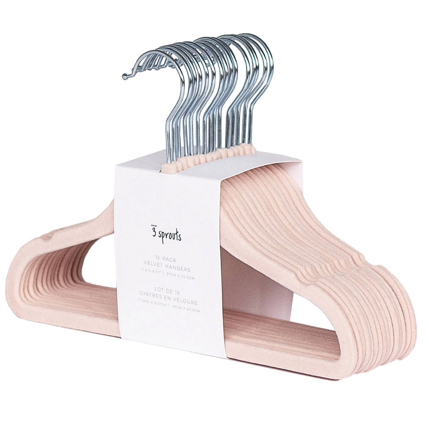 3 Sprouts - Kids & Baby Velvet Hangers (2 Packs of 15)