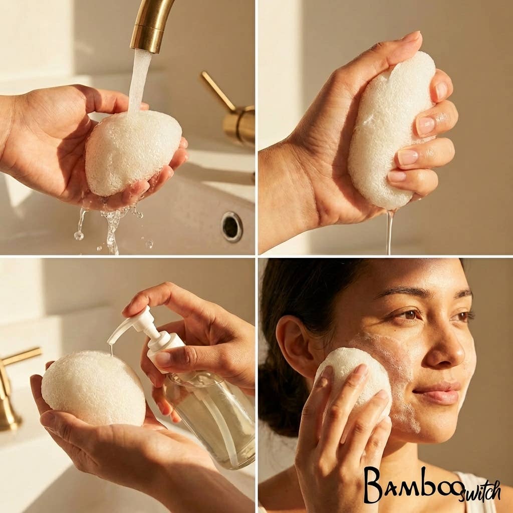 Natural Konjac Facial Cleansing Sponge | Earth Day Best