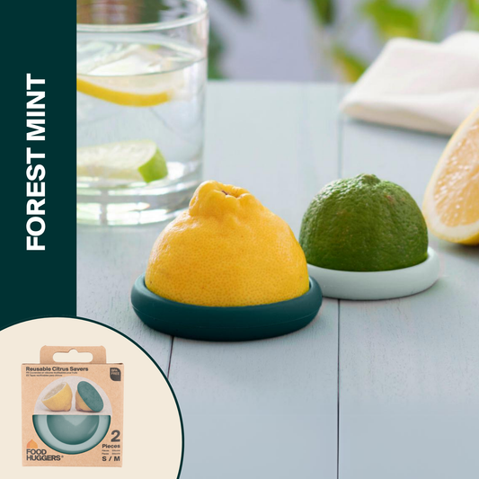 Reusable Silicone Citrus Savers  Forest Mint