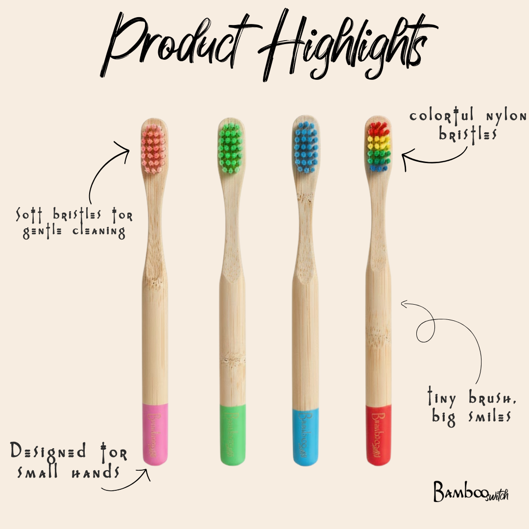 Bamboo Kids Toothbrush | Earth Day Bestseller