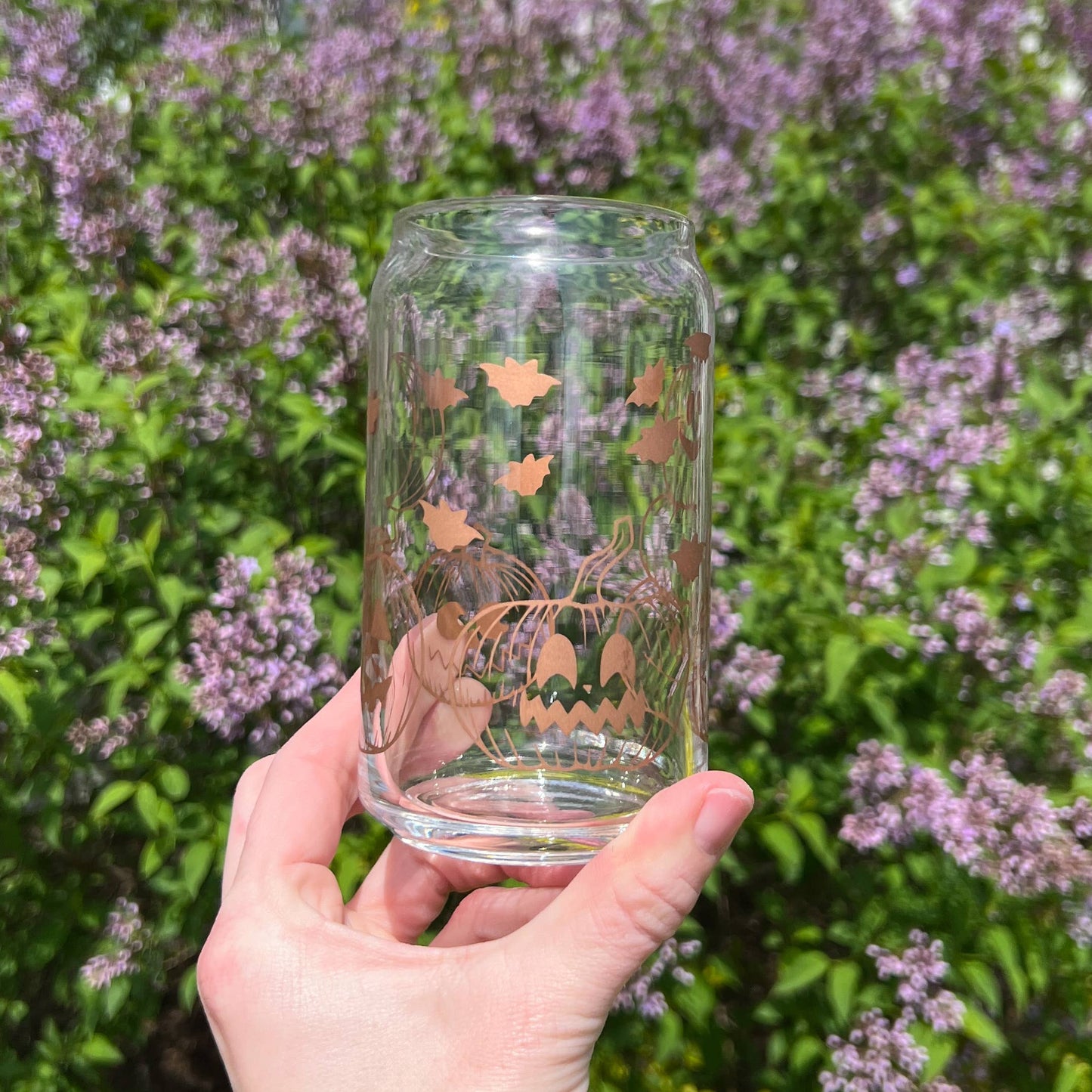 Uplifter Sticker - Jack o lantern glass cup