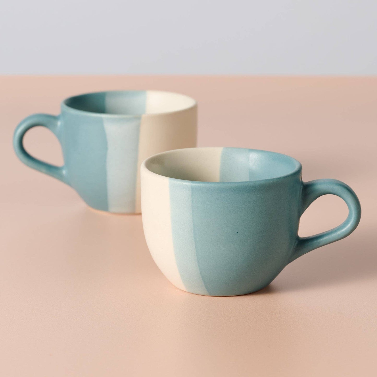 Ten Thousand Villages - Pheeka Striped Tea Cups - Set of 2